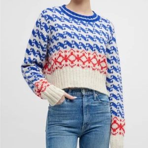 Mother wide sleeve jumper crop, size L